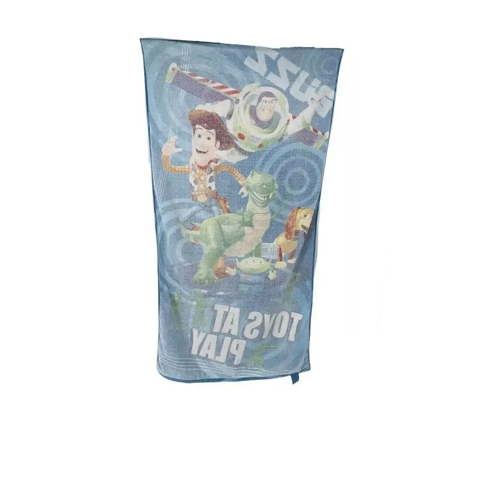Toy Story Towel Vintage 90s Original Disney Pixar Beach Bath Terry Buzz Woody